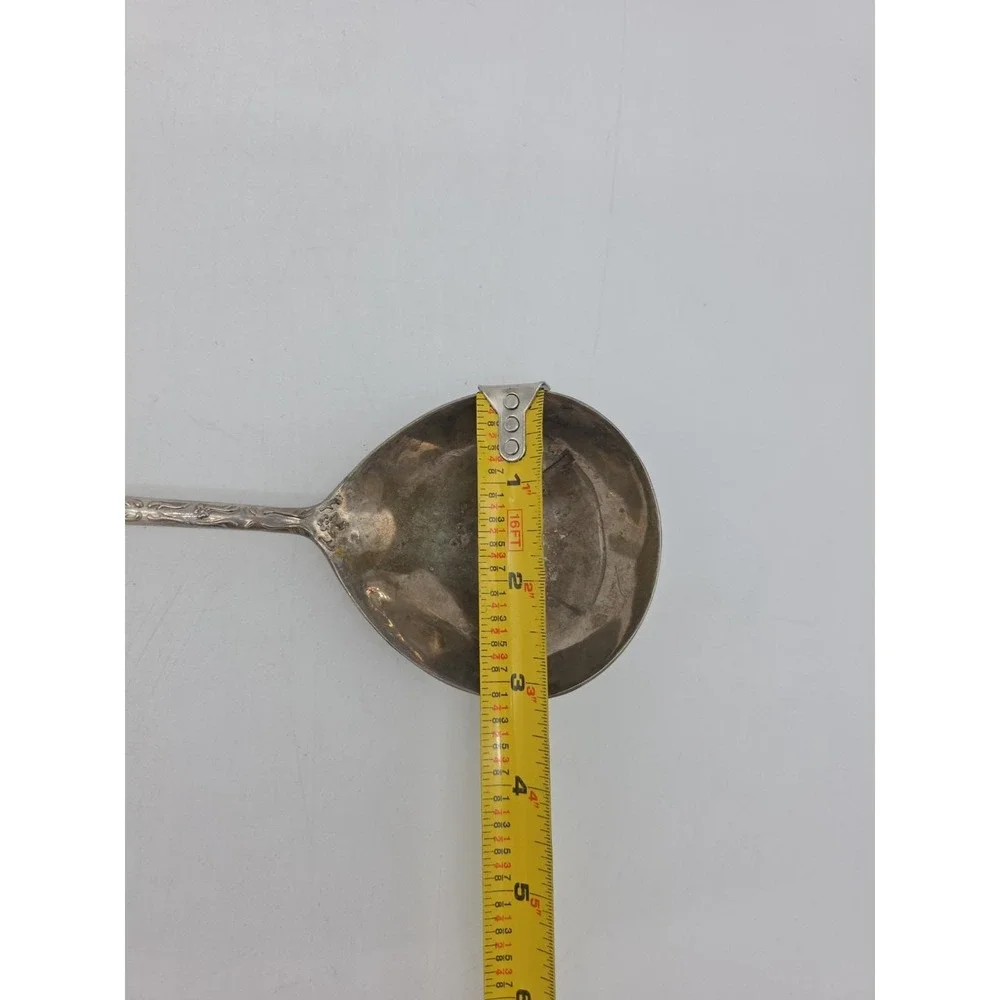 Vintage WM Rogers & Son Serving Spoon Enchanted Rose Punch Or Gravy Ladle 11